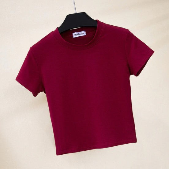 T-shirt femme col rond