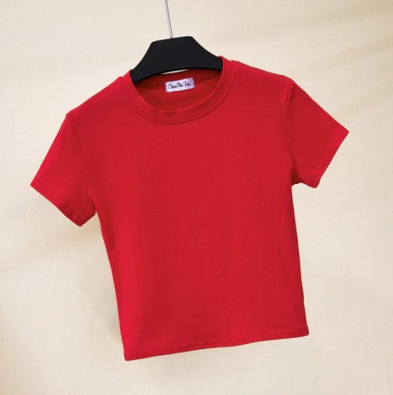 T-shirt femme col rond