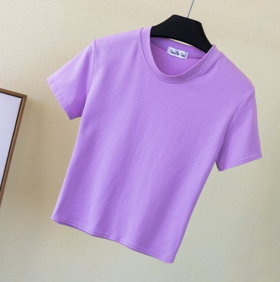 T-shirt femme col rond