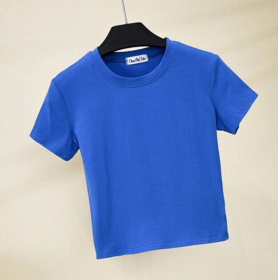 T-shirt femme col rond