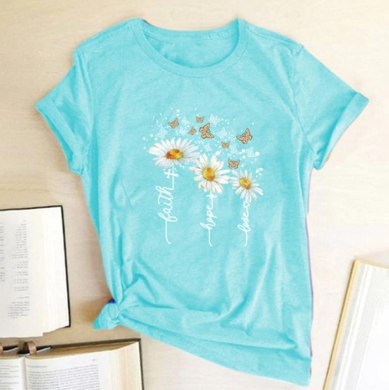 T-shirt femme avec des fleurs