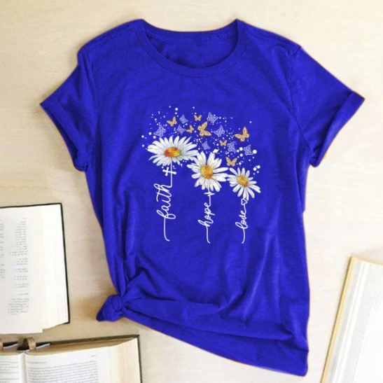 T-shirt femme avec des fleurs