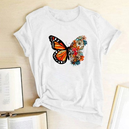 T-shirt femme papillon