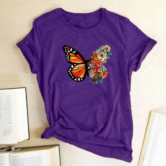 T-shirt femme papillon