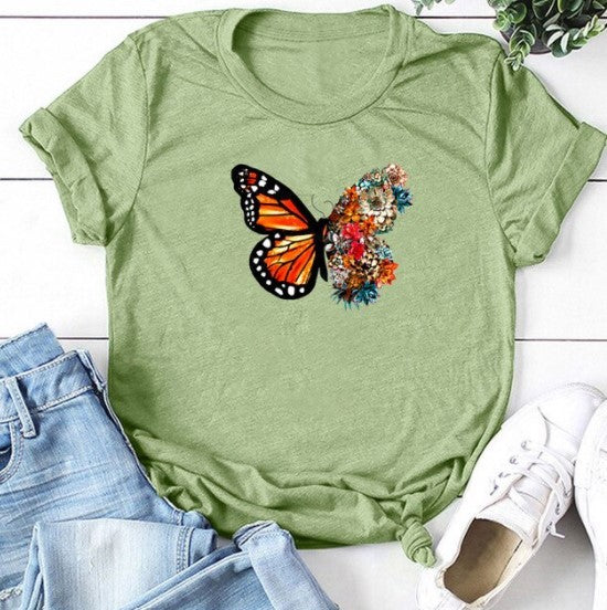 T-shirt femme papillon