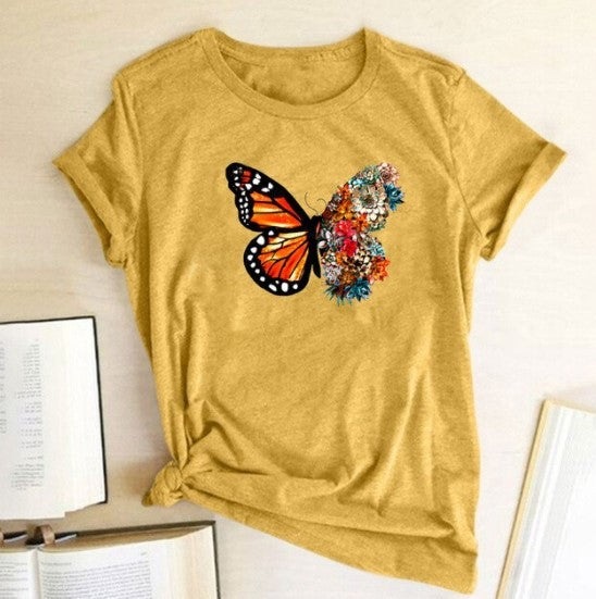 T-shirt femme papillon