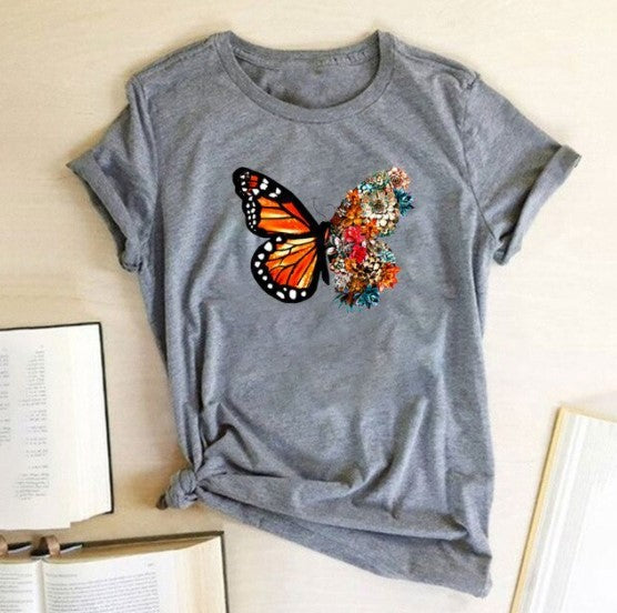 T-shirt femme papillon