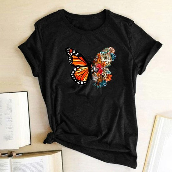 T-shirt femme papillon