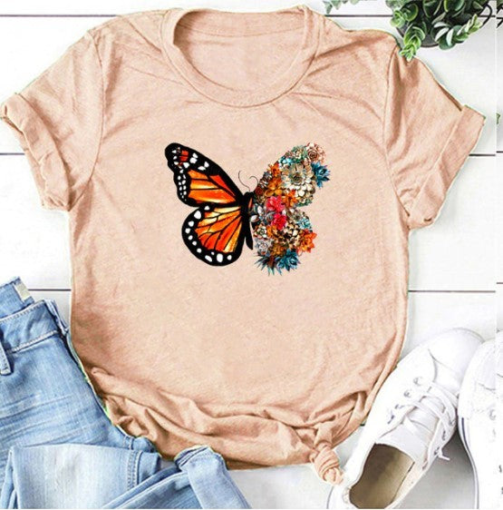 T-shirt femme papillon