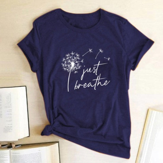 T-shirt femme fleur pissenlit