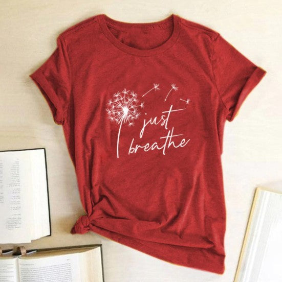 T-shirt femme fleur pissenlit