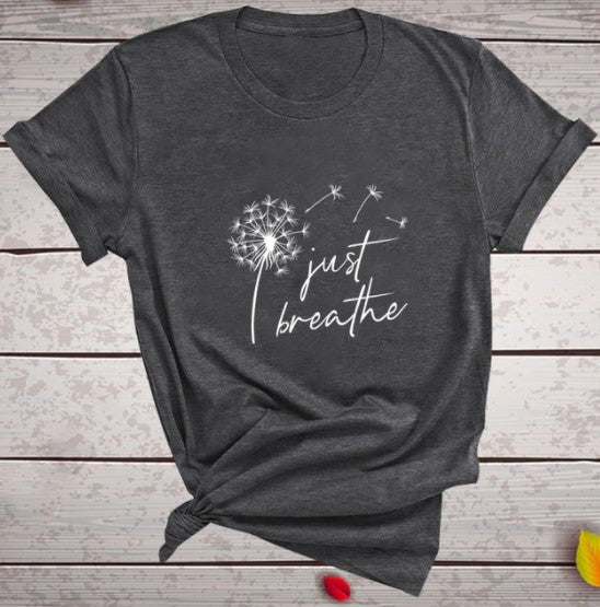 T-shirt femme fleur pissenlit