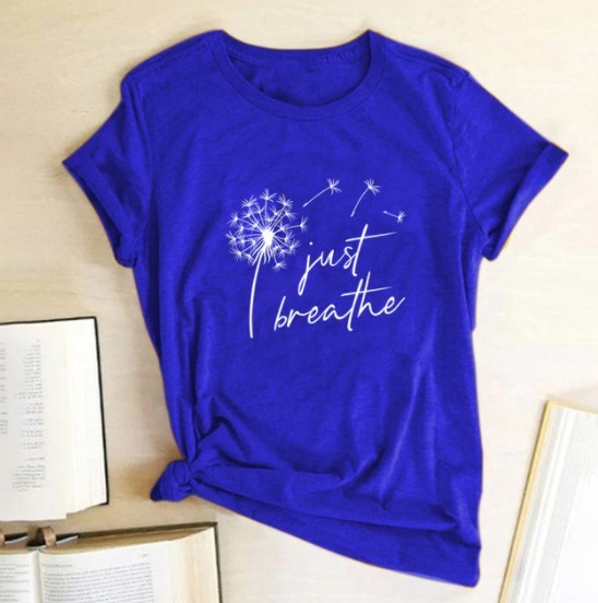 T-shirt femme fleur pissenlit