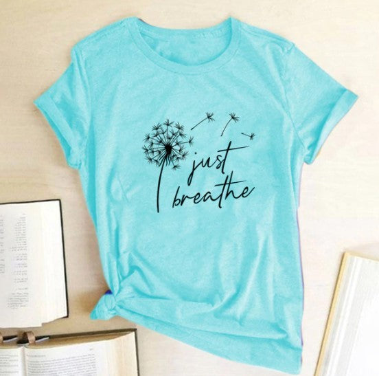 T-shirt femme fleur pissenlit