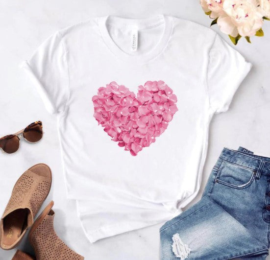 T-shirt femme avec un cœur