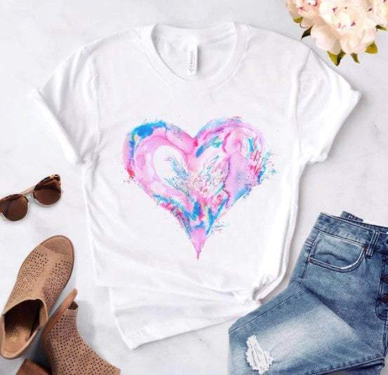 T-shirt femme avec un cœur