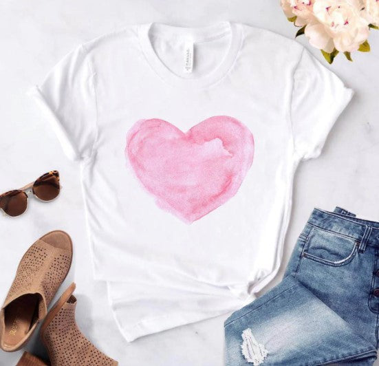 T-shirt femme avec un cœur