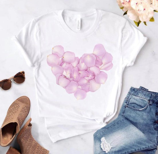 T-shirt femme avec un cœur