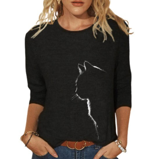 T-shirt avec un chat