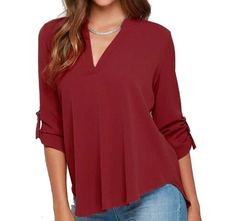 T-shirt col V