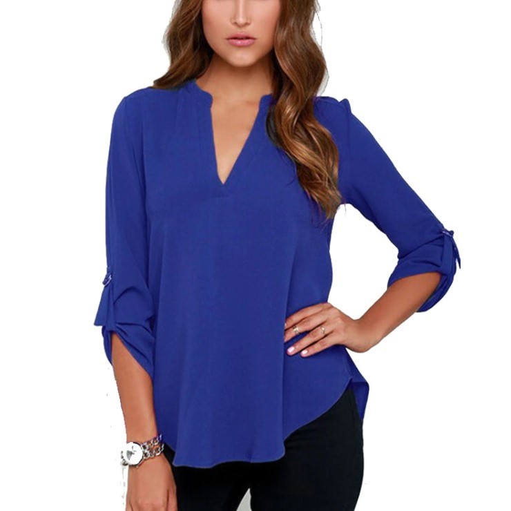 T-shirt col V