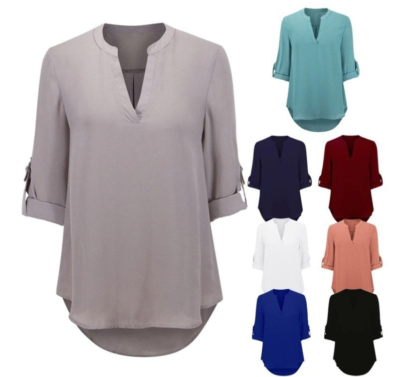 T-shirt col V