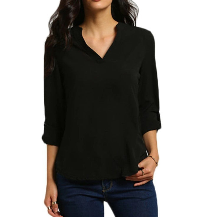 T-shirt col V