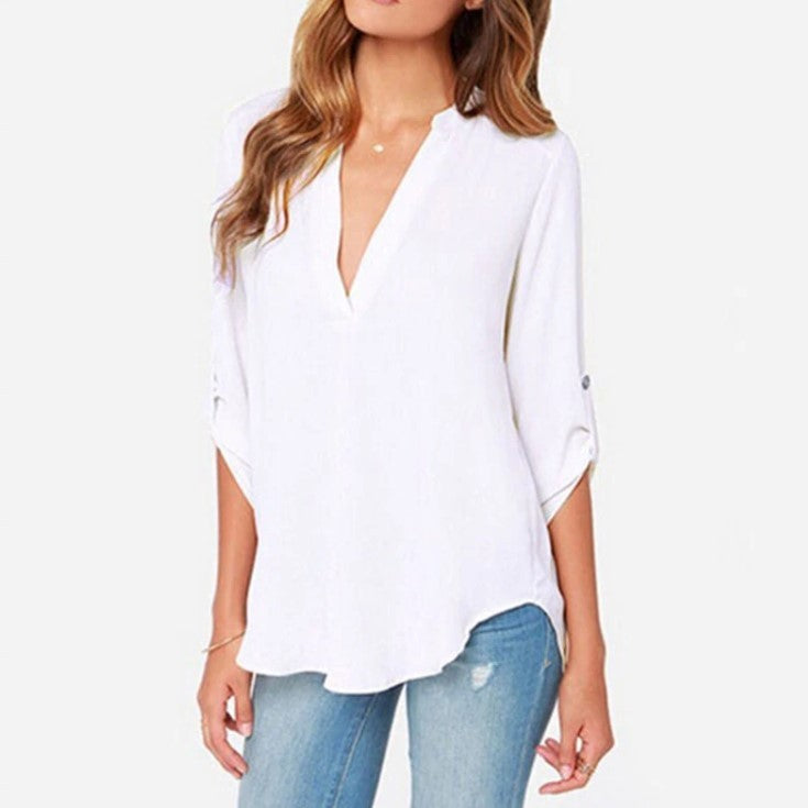 T-shirt col V