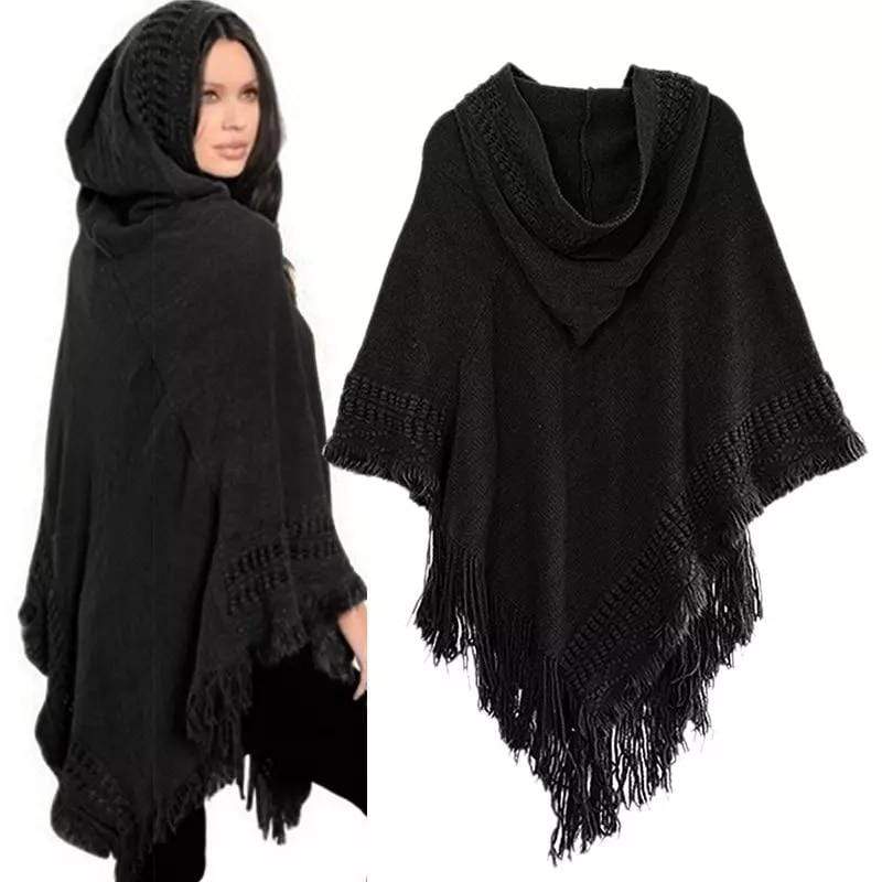 Poncho avec capuche
