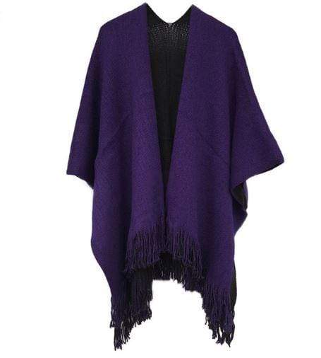Poncho en tricot