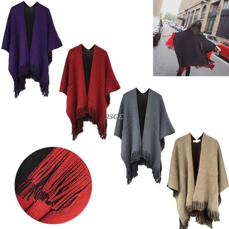 Poncho en tricot