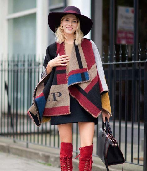 Poncho en cachemire personnalisable