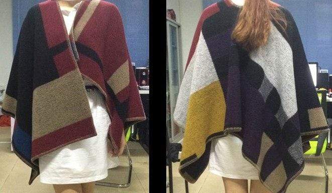 Poncho en cachemire personnalisable