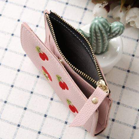 Porte-cartes cerises