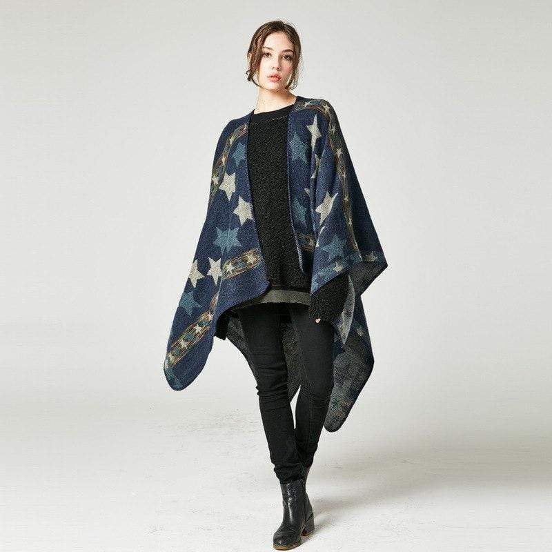 Poncho avec des étoiles