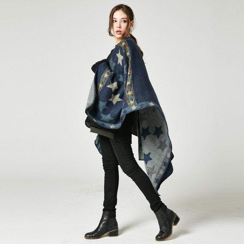 Poncho avec des étoiles