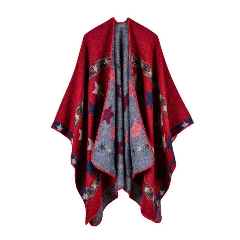 Poncho avec des étoiles