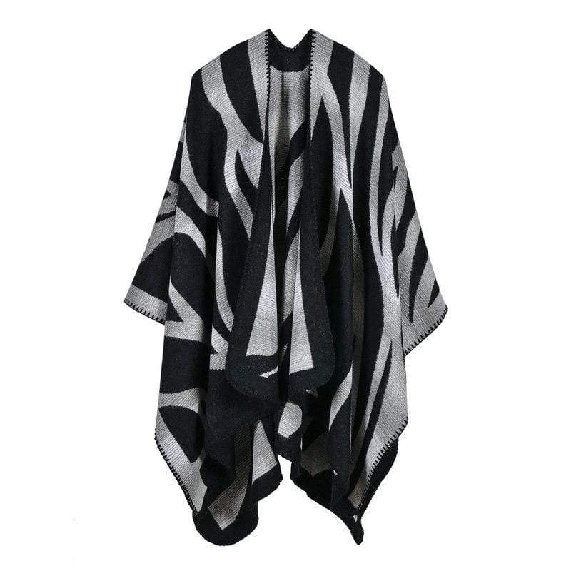 Poncho à rayures tigre