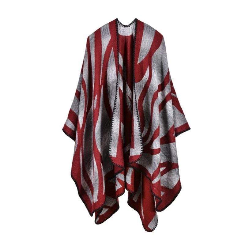 Poncho à rayures tigre
