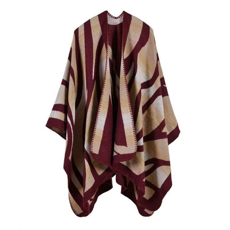 Poncho à rayures tigre