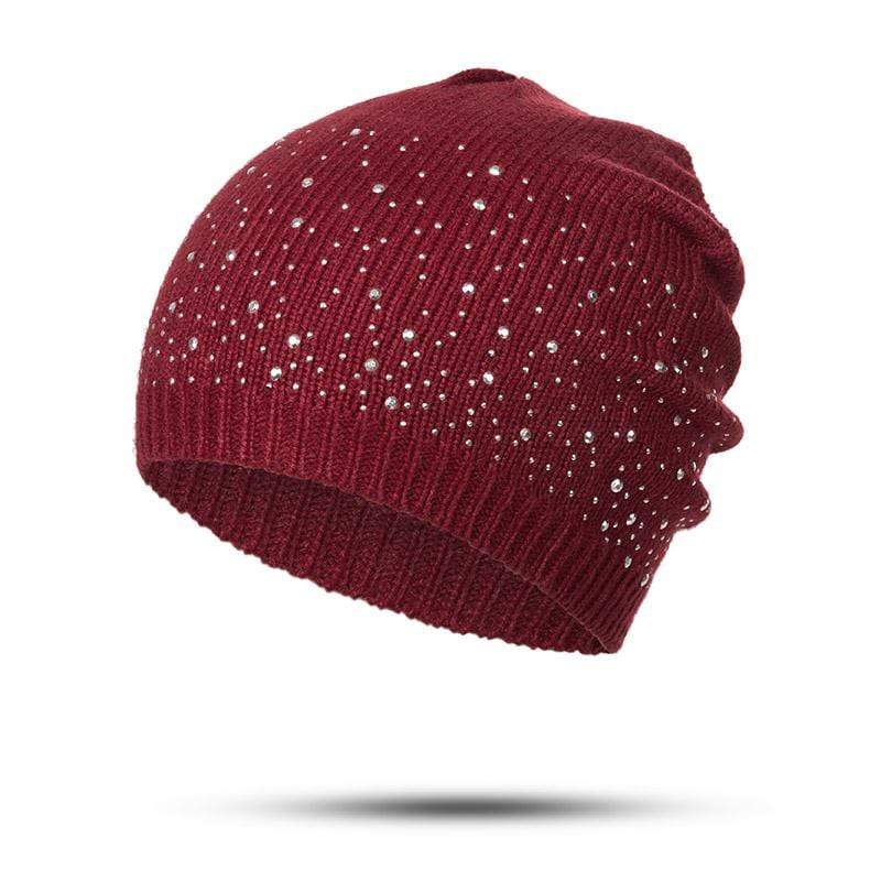 Bonnet avec strass