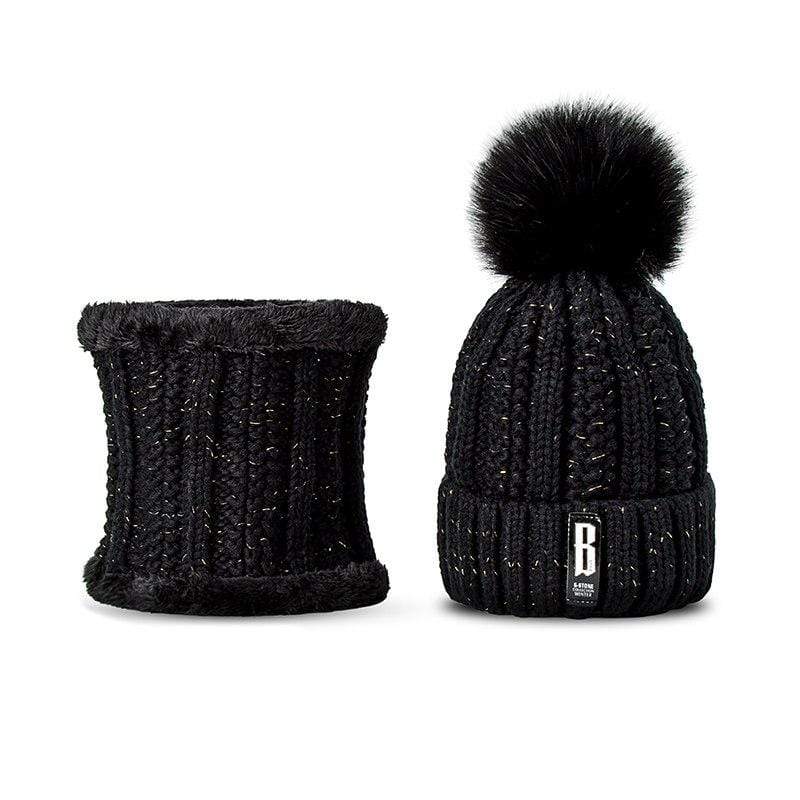 Bonnet et tour de cou en coton