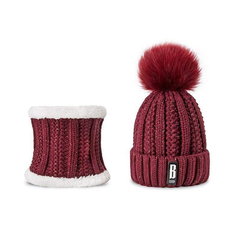 Bonnet et tour de cou en coton
