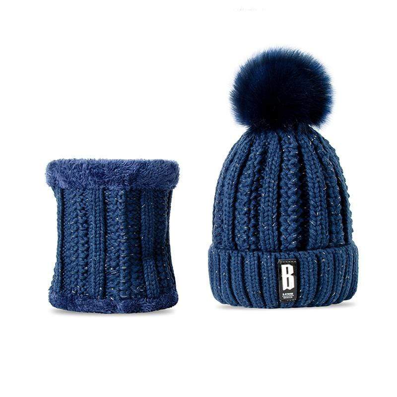 Bonnet et tour de cou en coton