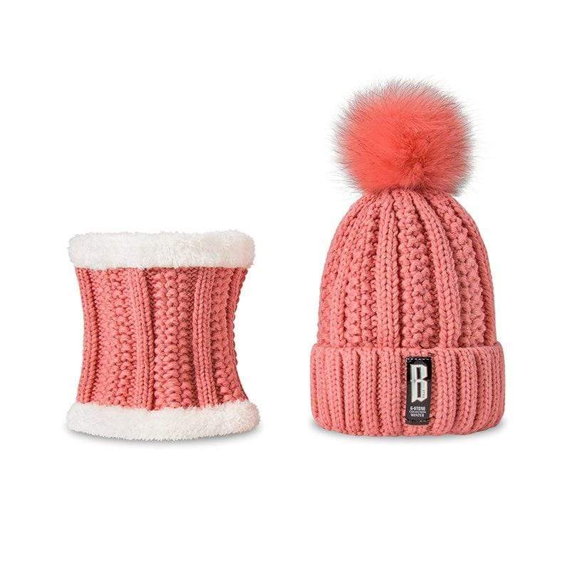Bonnet et tour de cou en coton