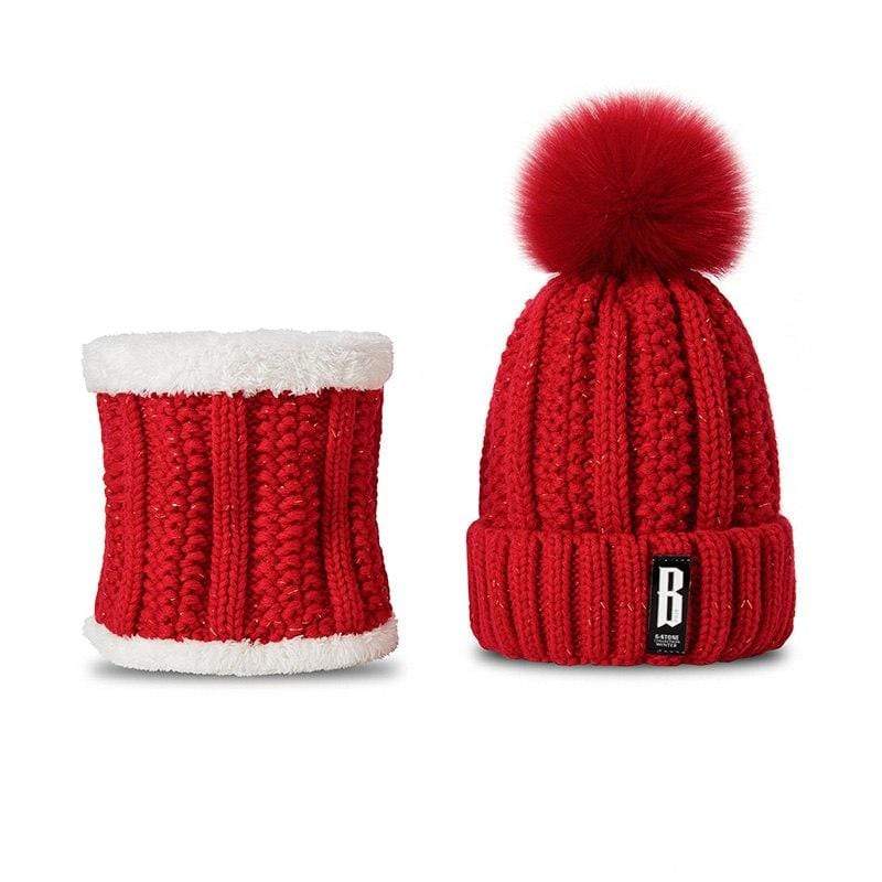 Bonnet et tour de cou en coton