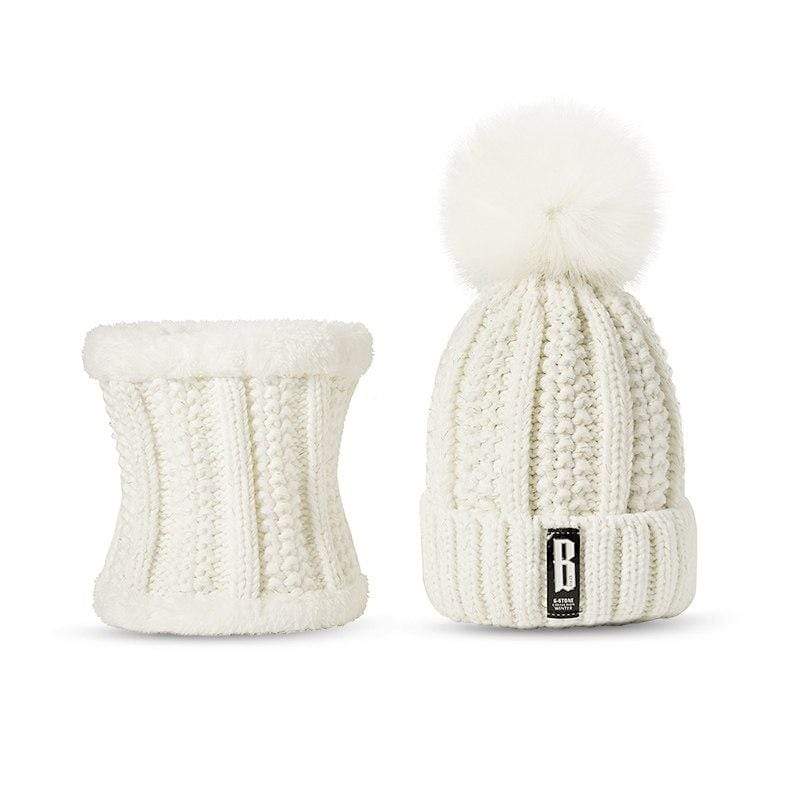Bonnet et tour de cou en coton
