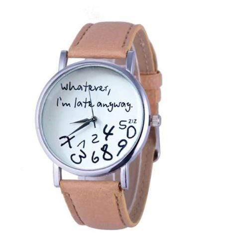 Montre "I am late"