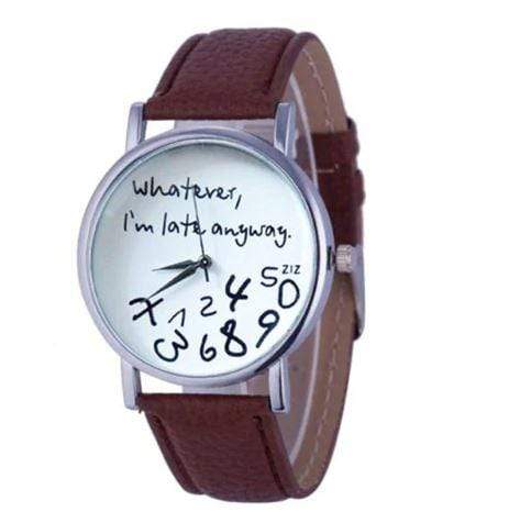 Montre "I am late"
