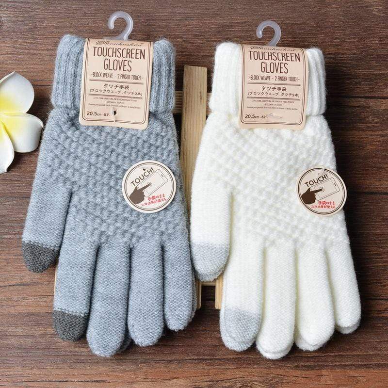 Gants tactiles en laine